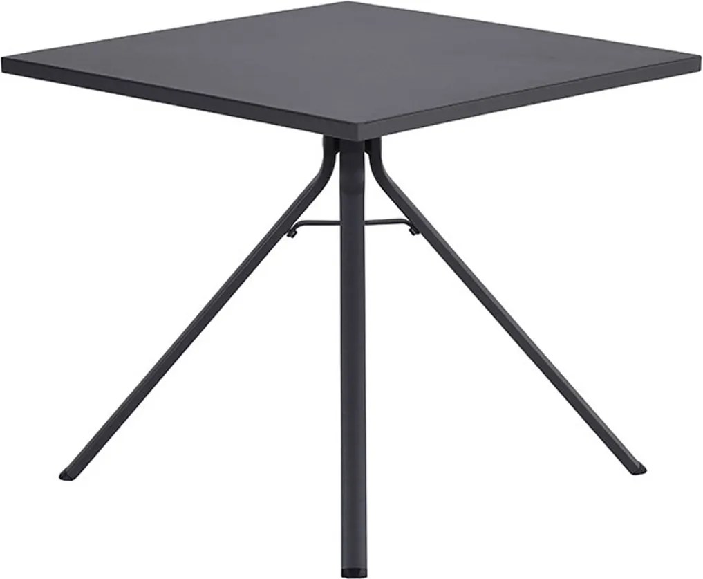 Garden Impressions Lucas tuinset 5-delig bruin - Rimini tuintafel 80x80 cm