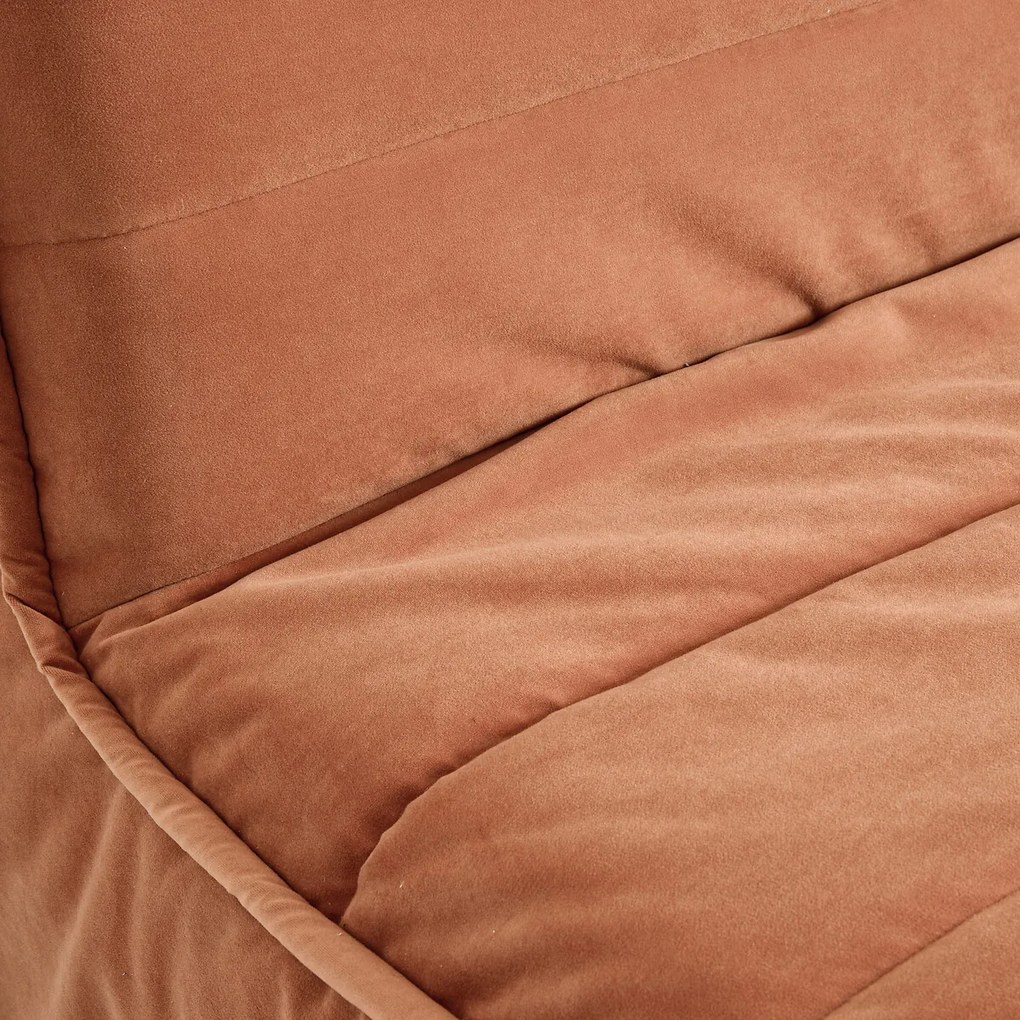 Slaapbank BZ, 1 zits, Standaard 12 cm, fluweel, TRANI