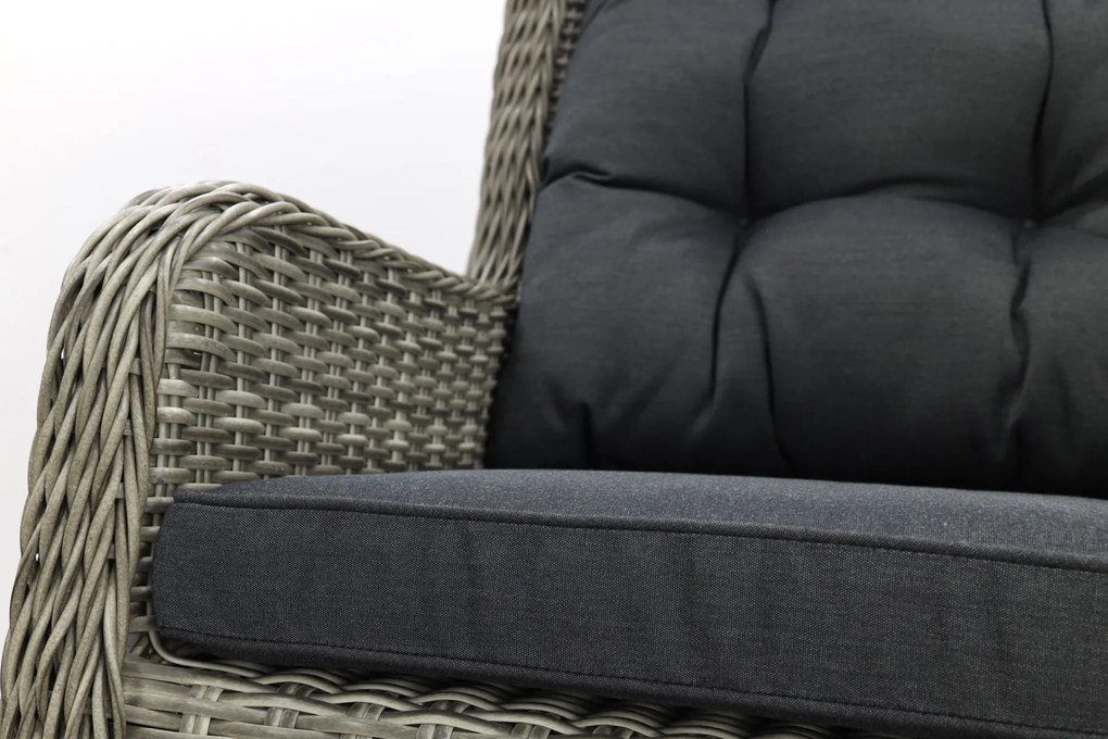 Torino dining wicker tuinstoel - Paloma grijs