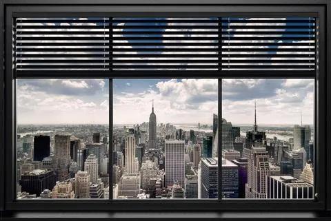 HOME AFFAIRE artprint »New York - Window Blinds«, 90x60 cm