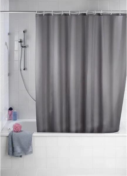 Wenko Douchegordijn polyester 180x200cm 100% polyester met anti schimmel behandeling grijs 20044100