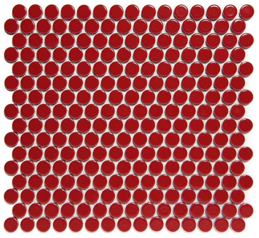 The Mosaic Factory Venice ronde mozaïek tegels 32x29 rood