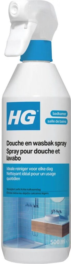 HG Douche&amp;Wasbak Spray - 500ml - Dagelijkse reiniging