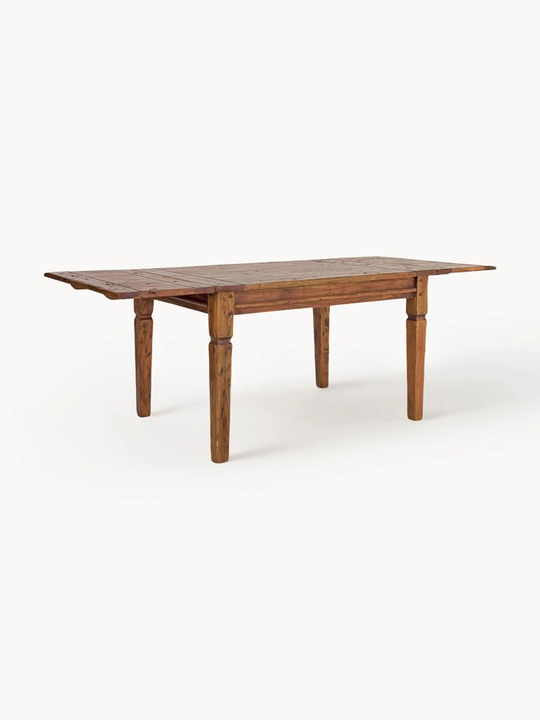 Uitschuifbare eettafel Chateux van acaciahout, 120 - 200 x 90 cm