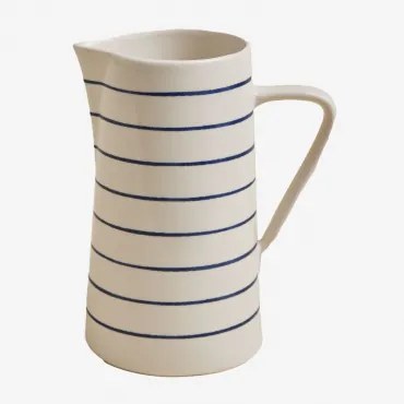 Jarra In New Bone China 2 L Isolda Wit - Sklum