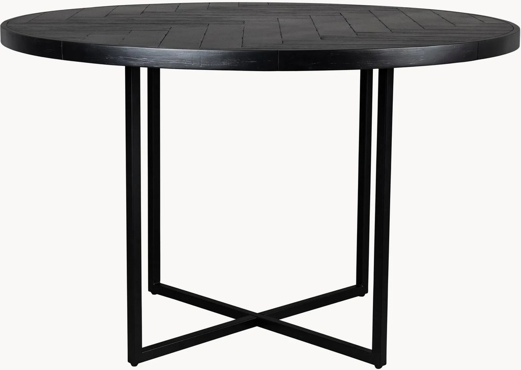 Ronde eikenhouten eettafel Class, Ø 120 cm