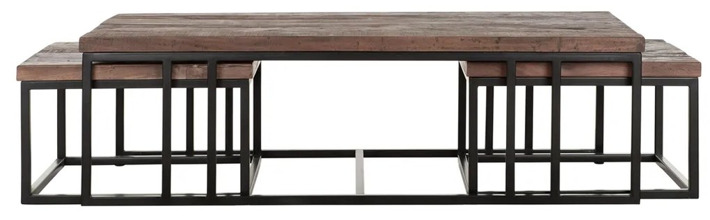 DTP Home Timber Set Van 3 Salontafels Teak - 120 X 60cm.