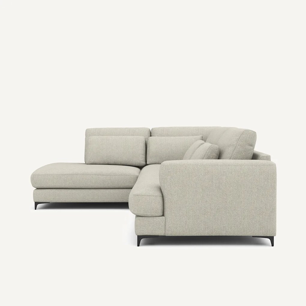 Omvormbare hoekbank links, tweed stof, Marsile