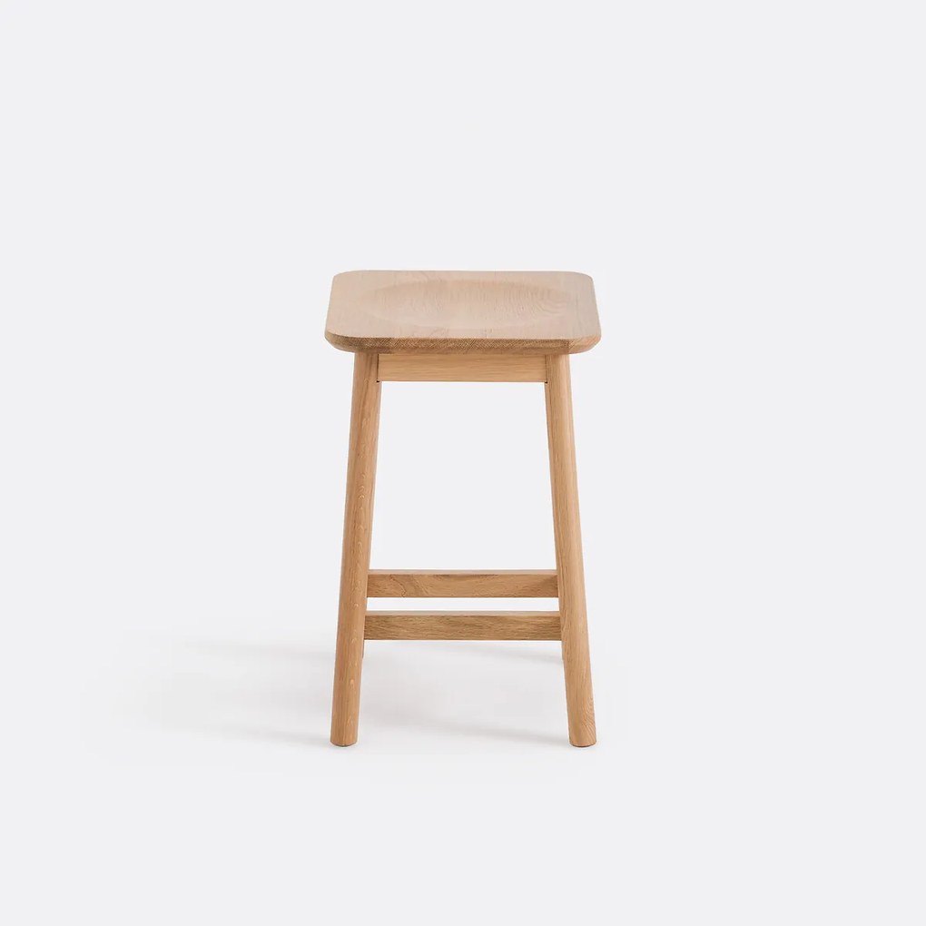 Massief eiken kruk H45 cm, Monsio