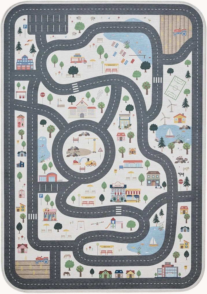 Wasbaar kindervloerkleed Linus