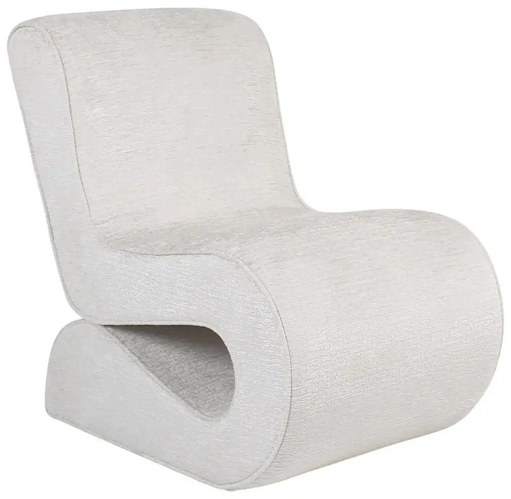 Richmond Interiors Frankie Design Fauteuil Ronde Vormen Creme Wit