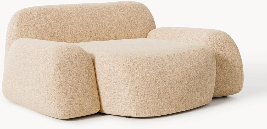 XL bouclé loungefauteuil Wolke
