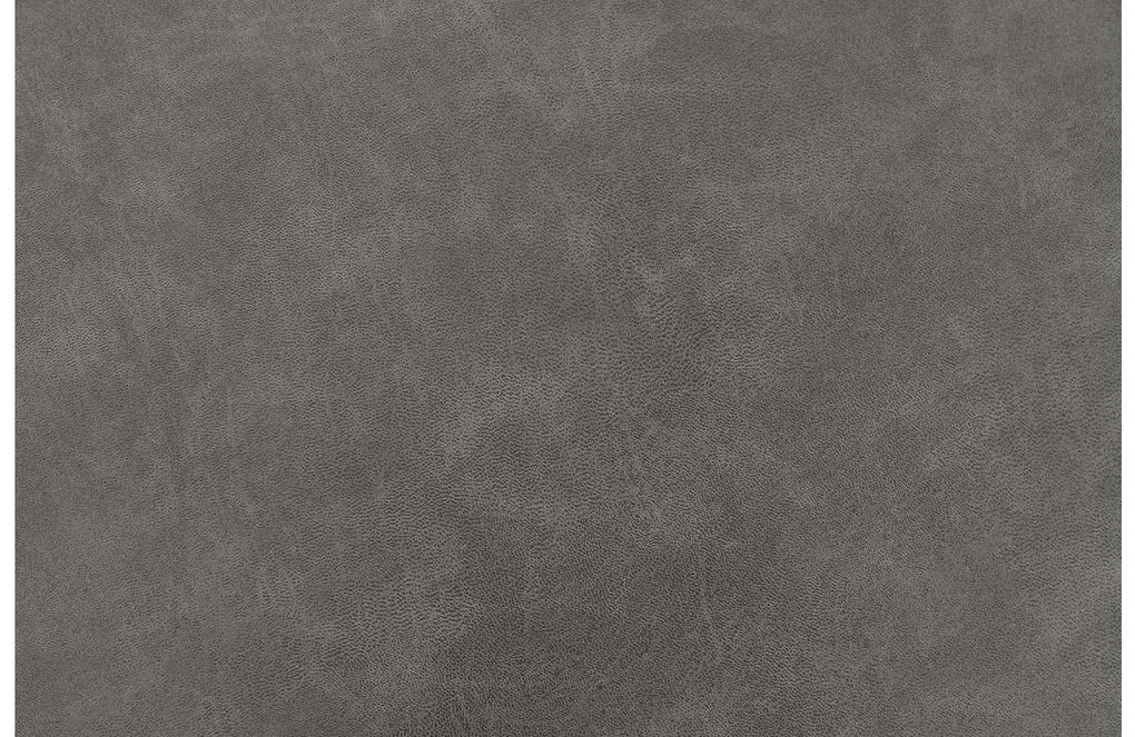 Goossens Zitmeubel Key West grijs, micro leer, 2,5-zits, modern design met ligelement links
