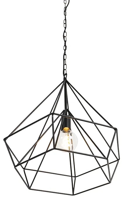 Scandinavische hanglamp zwart - Karkass