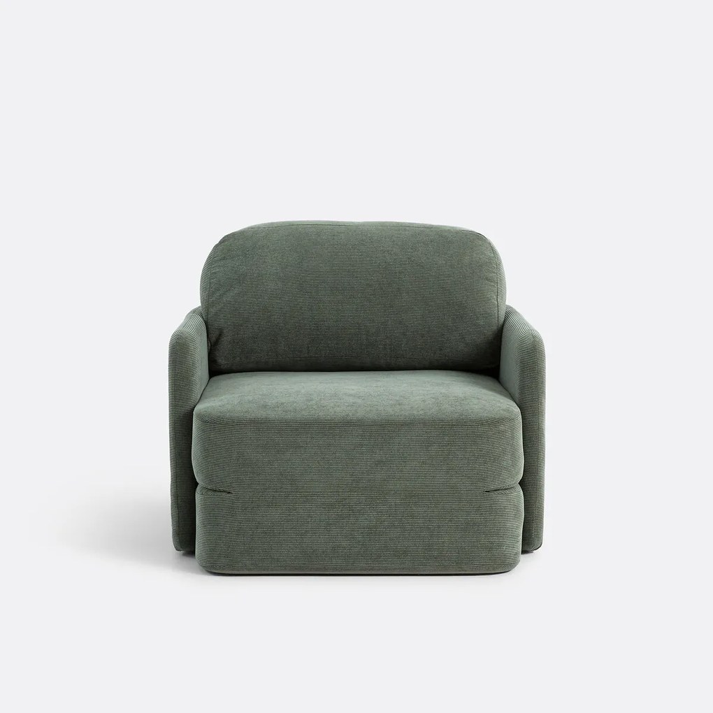 Omvormbare fauteuil in fluweel, Haley