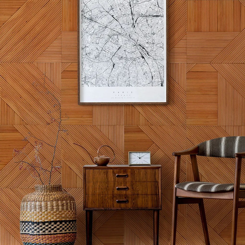 3D Houten Wandpaneel | Xilan XL | 40×40 cm | Wanddecoratie