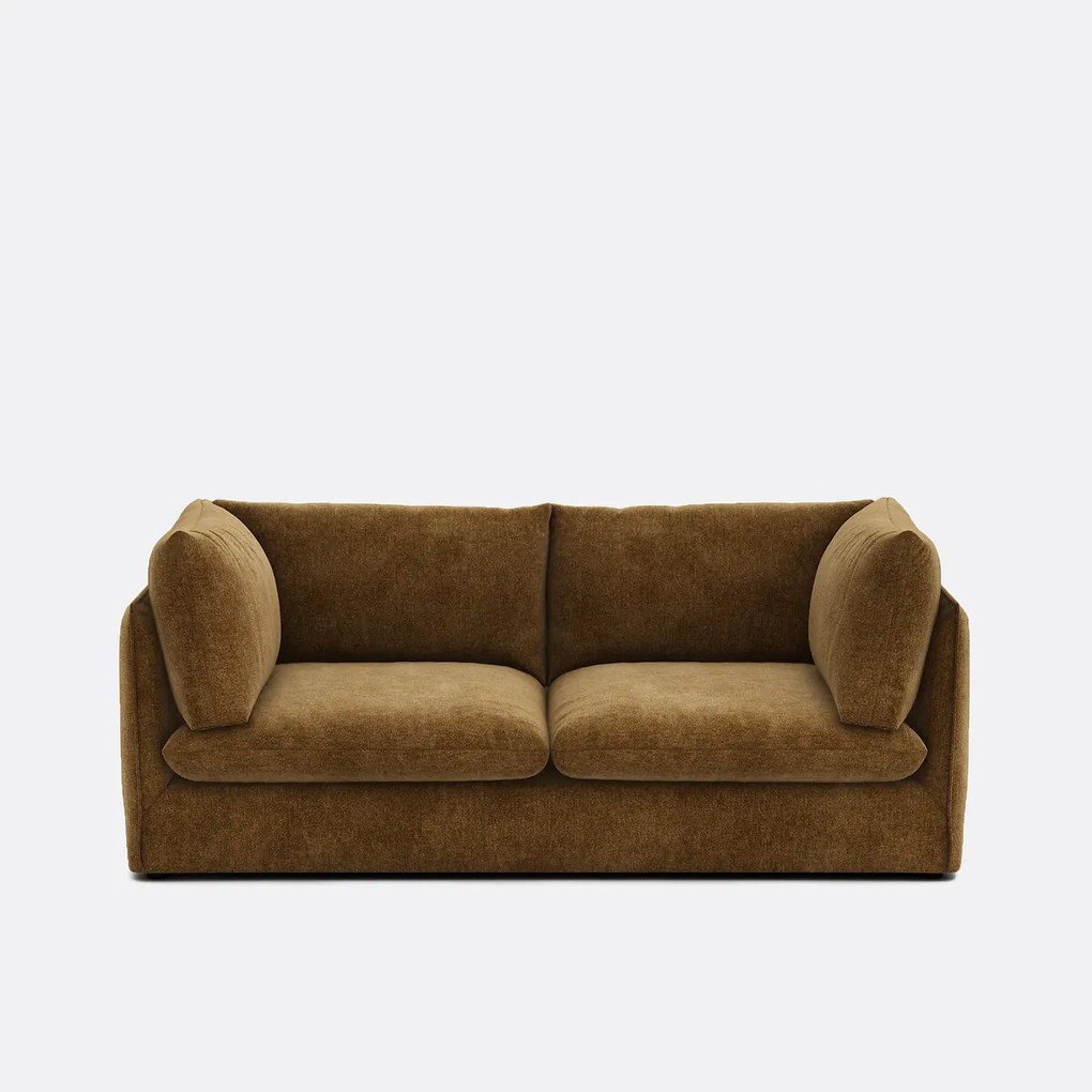 3-zits rechte bank in gevlekt polyester, MALO