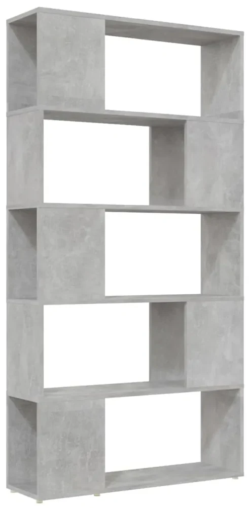 vidaXL Boekenkast/kamerscherm 80x24x155 cm spaanplaat betongrijs