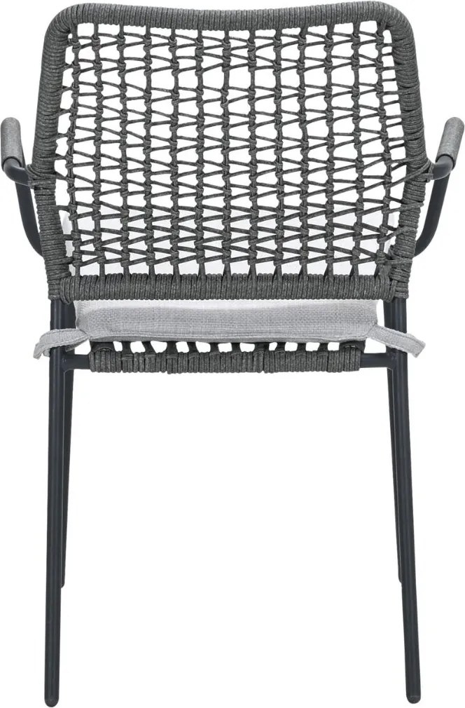 Garden Impressions Natas tuinstoel stapelbaar grijs - 4 stuks
