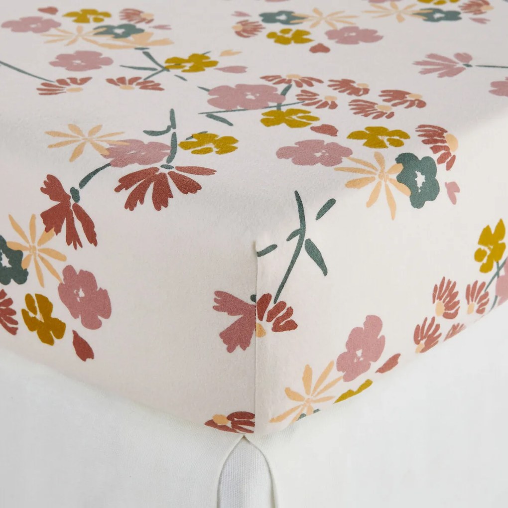 Hoeslaken katoenen flanel omslag 25 cm, Rosine