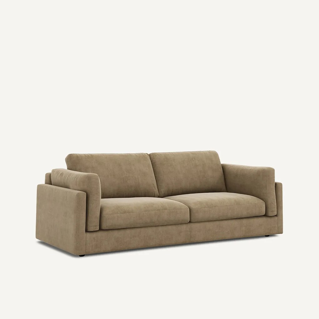 Slaapbank in stonewashed fluweel, CESAR