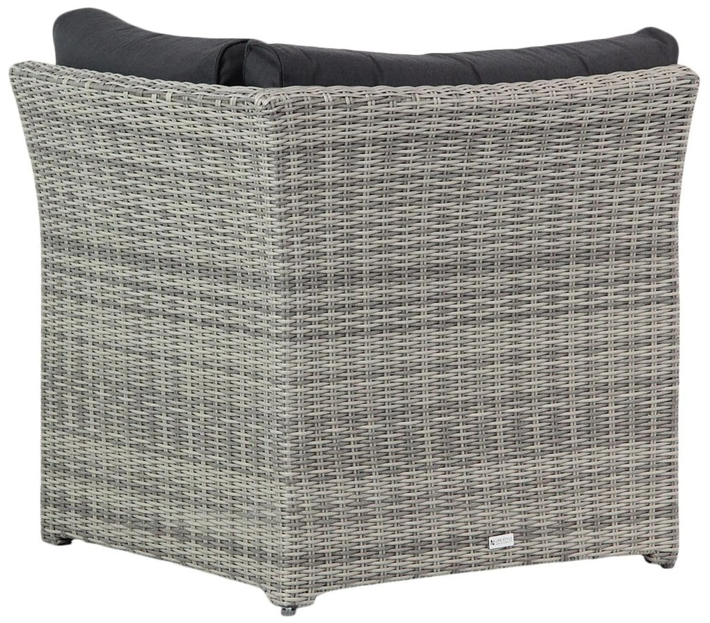 Loungeset tuin 4 personen Wicker Grijs Garden Collections Giardino