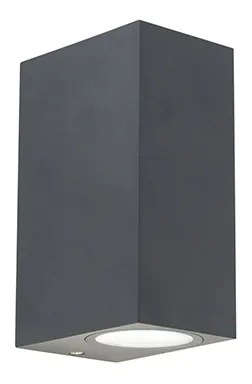 Buitenlamp Moderne wandlamp antraciet 2-lichts IP44 - Baleno Modern GU10 IP44 Buitenverlichting