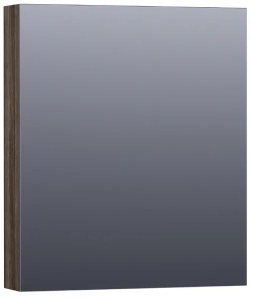 Saniclass Plain Spiegelkast - 60cm - legno - rechtsdraaiend - antraciet SK-PL60RLA