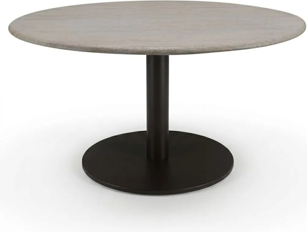 Union dining tafel 140x140x75 cm terre polystone travertine