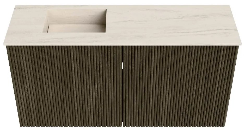 Mondiaz Joya DLux 80cm toiletmeubel shadow met wastafel faye links zonder kraangat meli