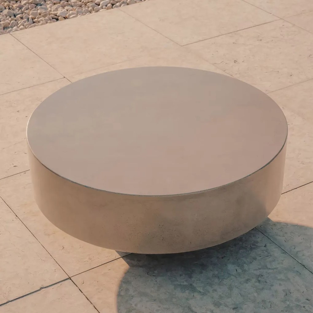 Kave Home Garbet Ronde Salontafel Cement 80 Cm - 80 X 80cm.