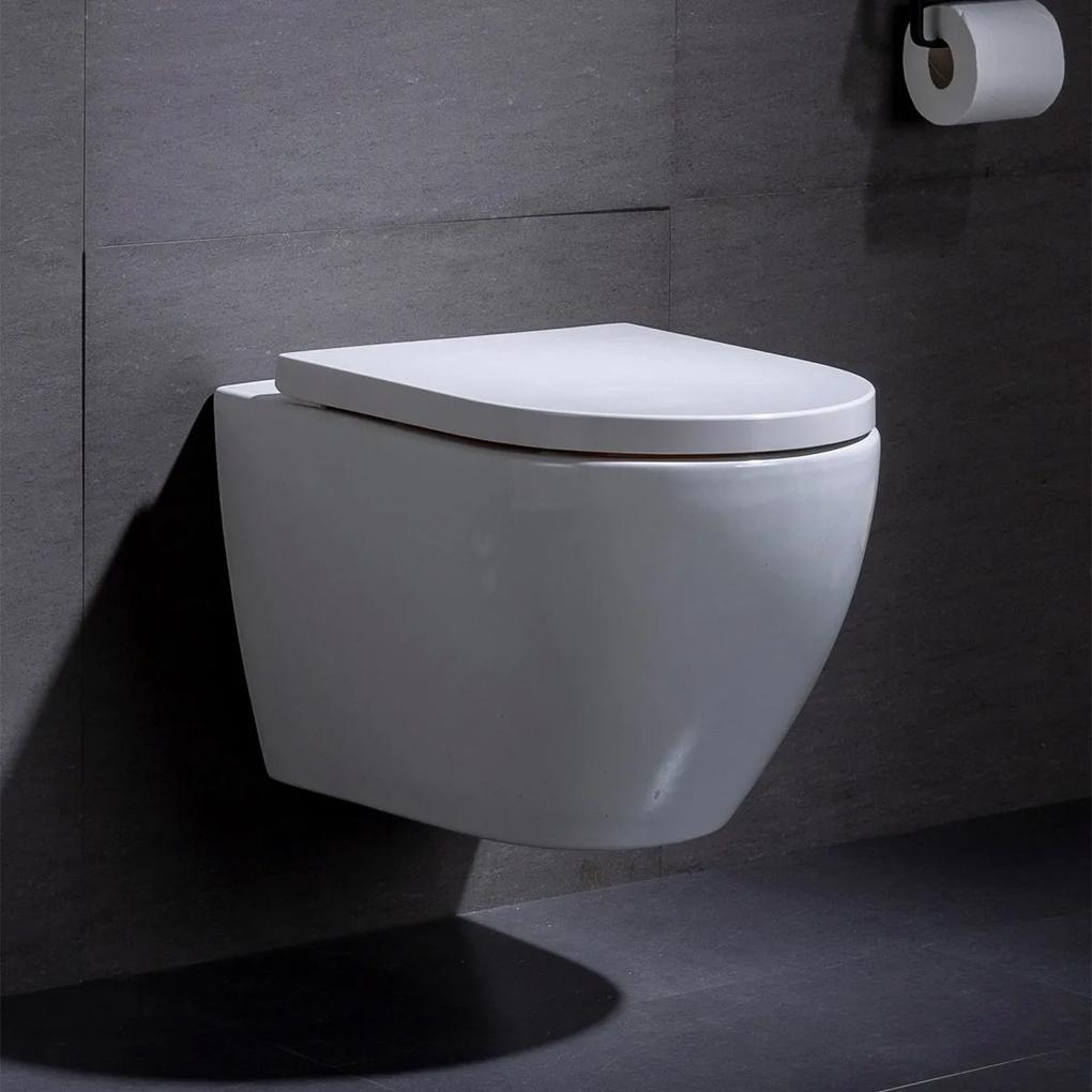 Wandcloset - Hangend Toilet Beauti - Inbouwtoilet Rimfree WC Pot