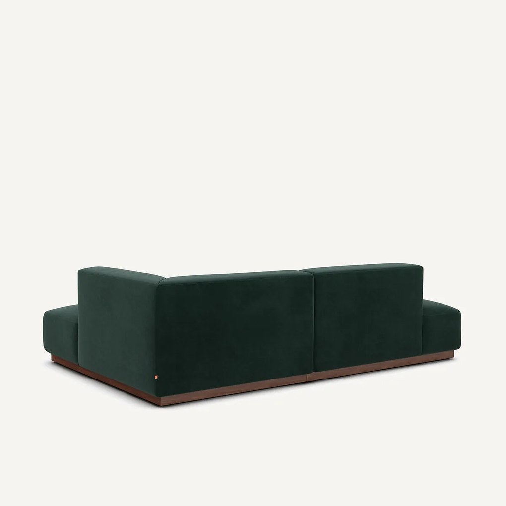 Rechter hoekbank in fluweel, Jacopo