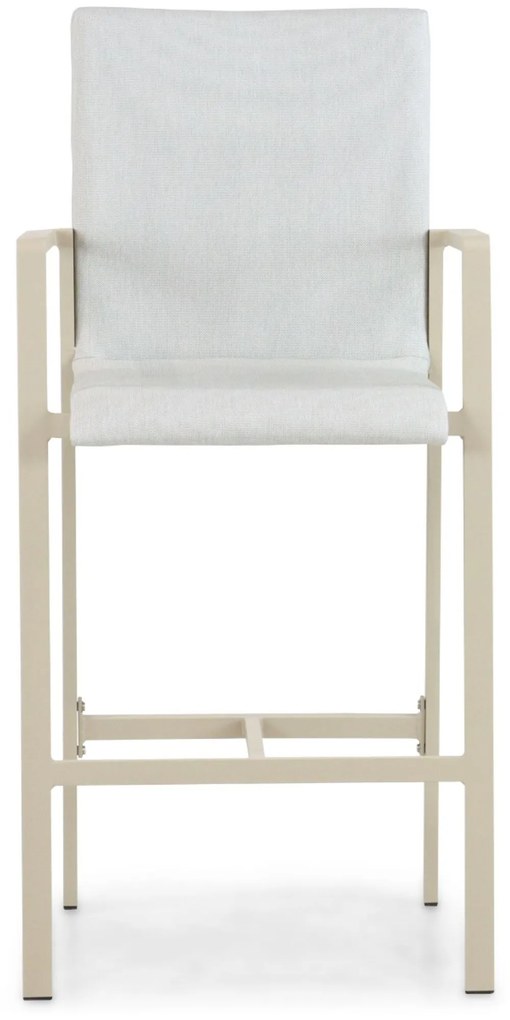 Barstoel Aluminium/textileen Taupe-naturel-bruin Lifestyle Garden Furniture Rome