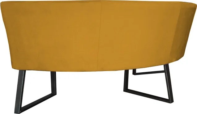 Eetkamerbank - Amsterdam - stof Element goud 08 - geschikt voor tafel 130 cm