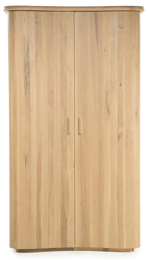 Hoge Design Kast Eikenhout Naturel - 120x50x210cm.