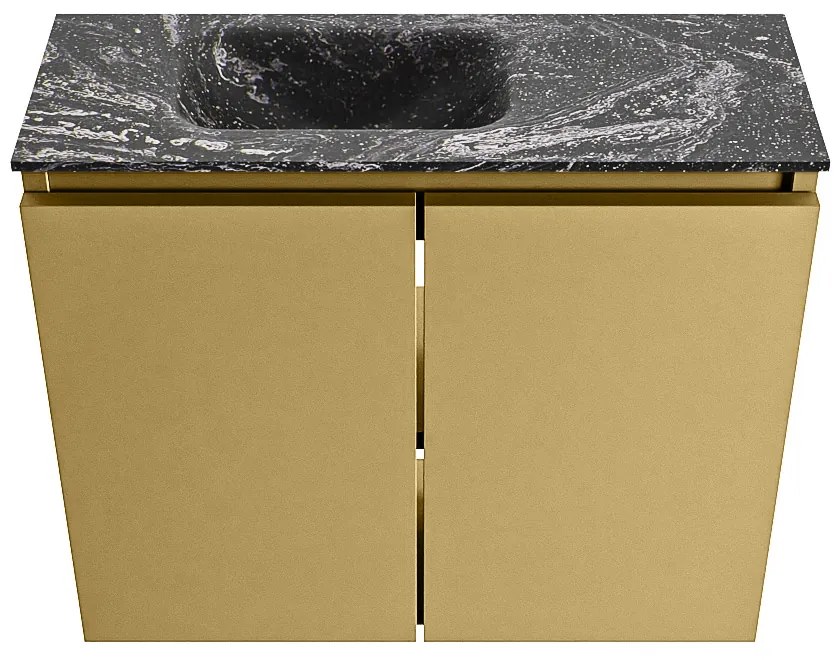 Mondiaz Ture DLux toiletmeubel 60cm oro met wastafel lava links met kraangat