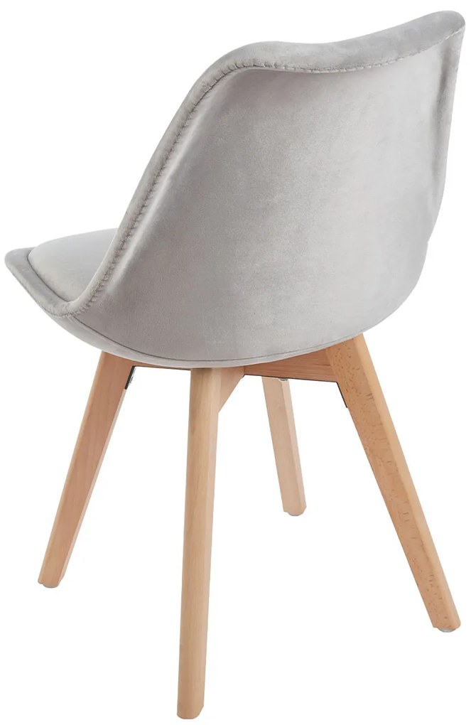 Set van 4 Synk Fluwelen Stoelen