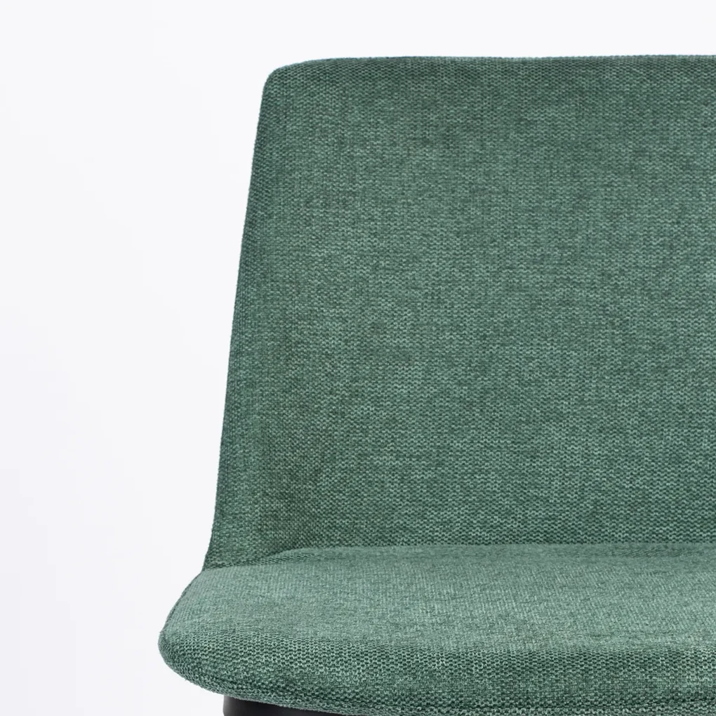 Hoge Barstoel Van Stof Groen