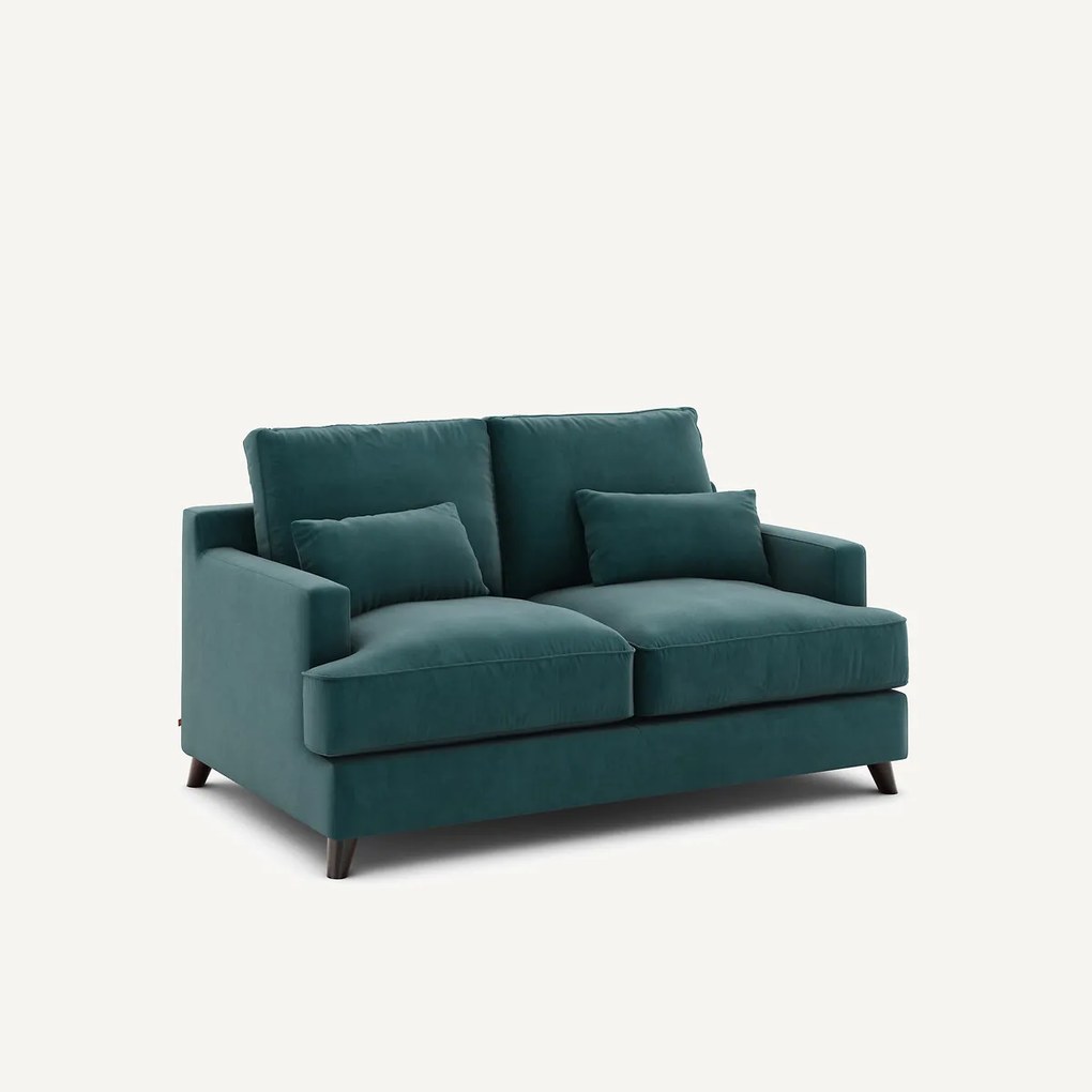 Compacte bank in fluweel, Alwine