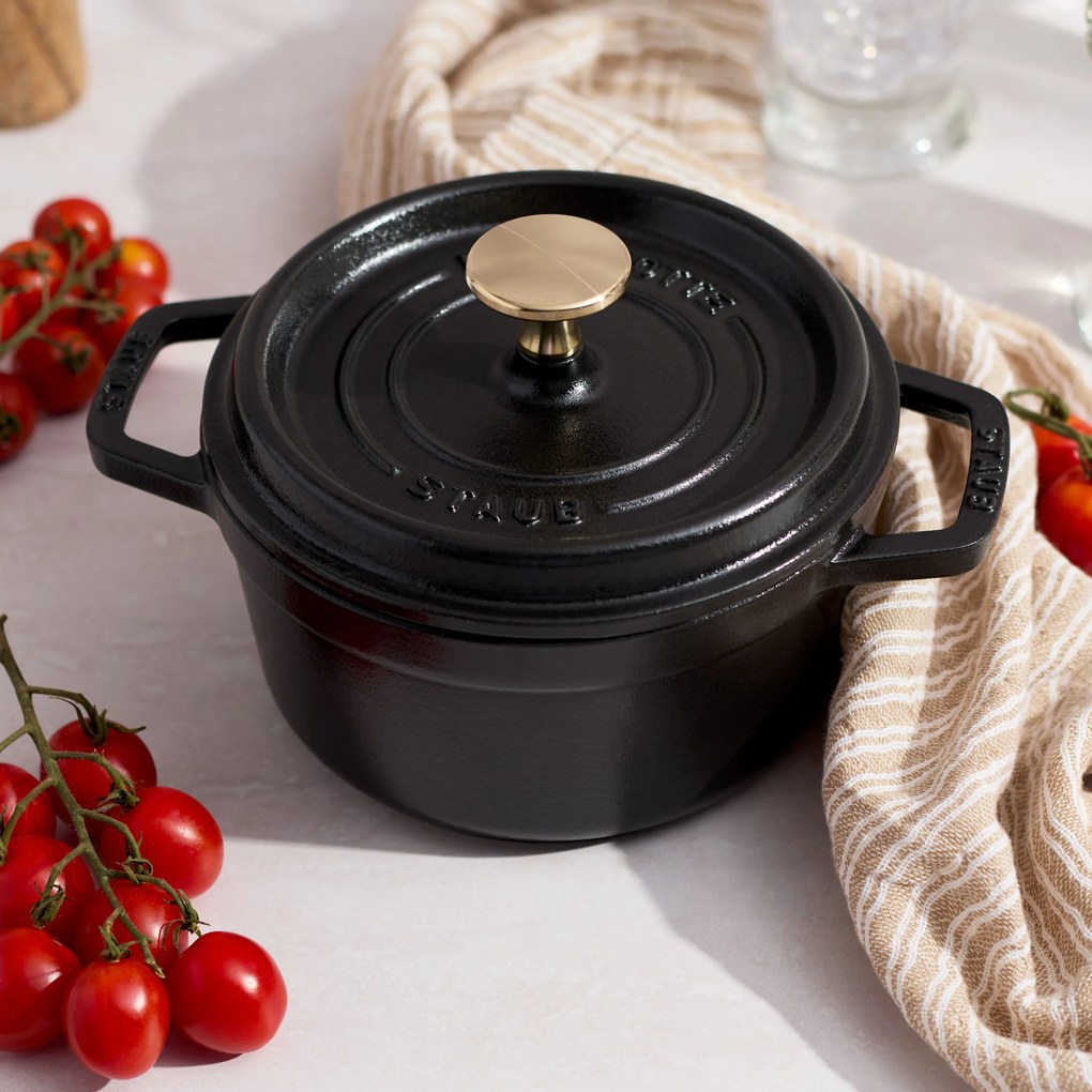 Staub La Cocotte Cocotte 16 cm / 1,25 l, Rond, Zwart - La Cocotte - Staub