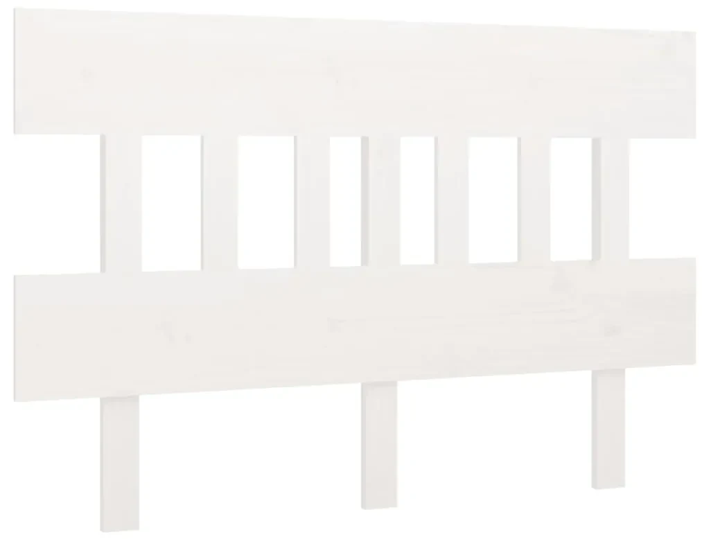 vidaXL Hoofdbord 153,5x3x81 cm massief grenenhout wit