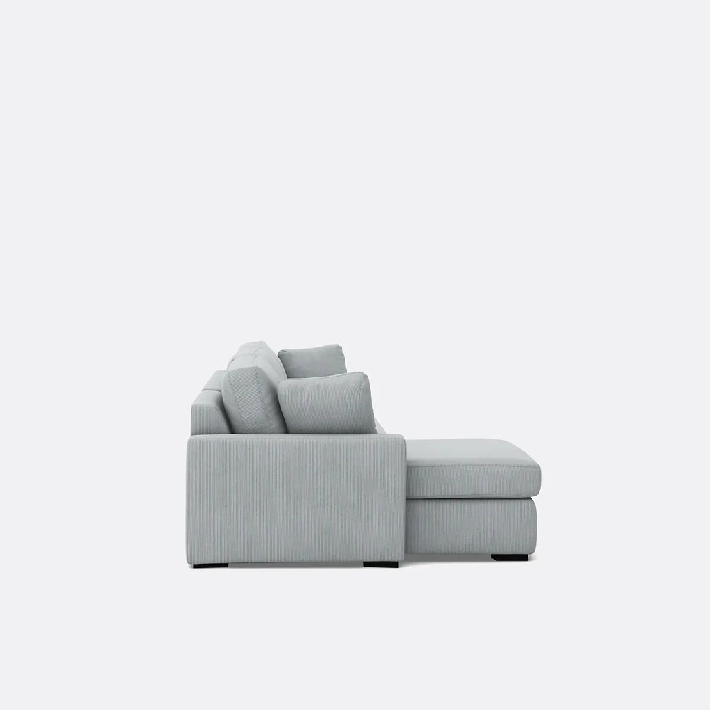 Hoekbank, omvormbaar, 4-zits, ribfluweel, Comfort Bultex® TIMOR
