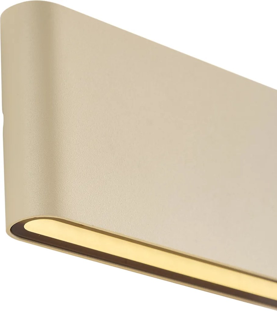 Moderne buiten wandlamp beige 17,5cm incl. LED IP65 - Batt