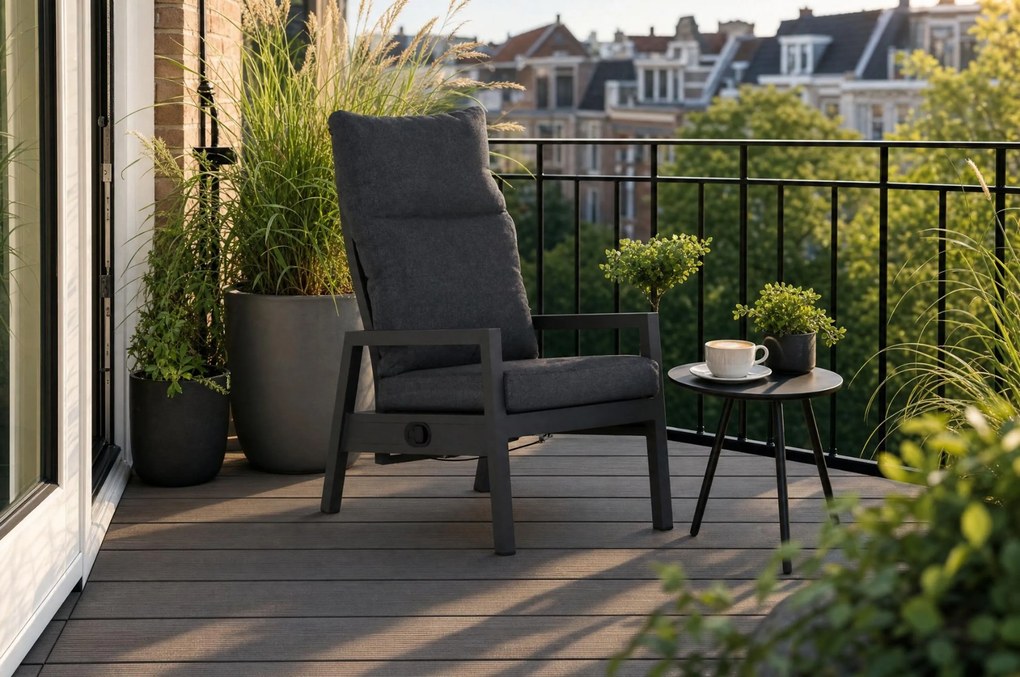 Stoel en Bank Loungeset 7 personen Aluminium Grijs Lifestyle Garden Furniture Venice