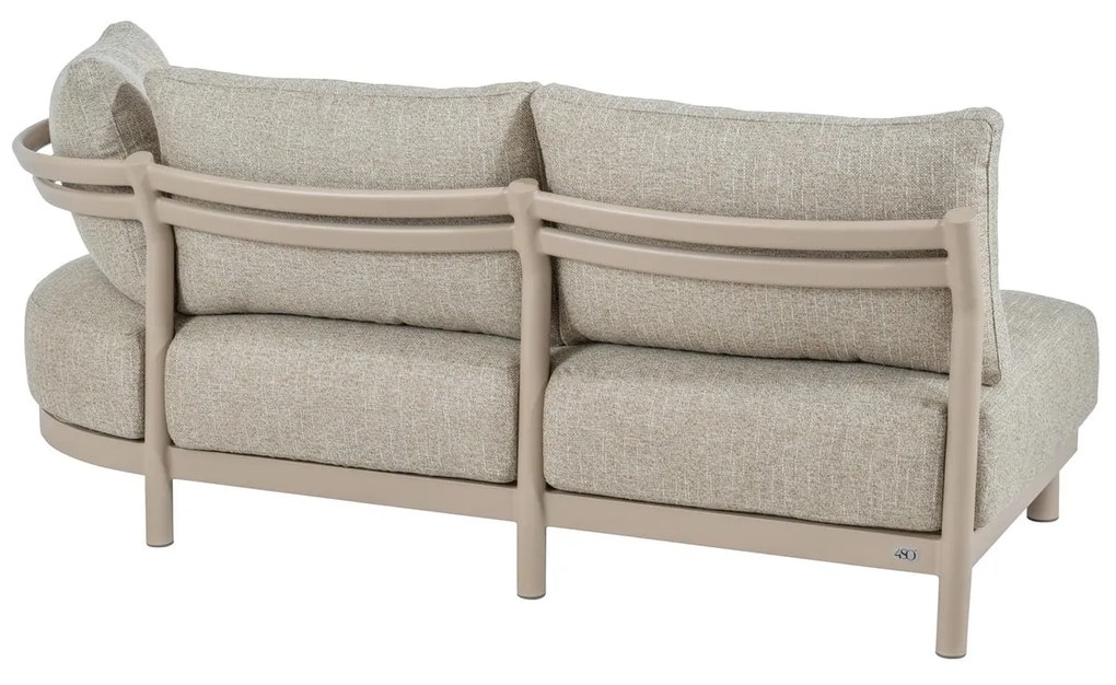 4 Seasons Outdoor Mykonos chaise loungebank SALE Loungebank beige weerbestendig