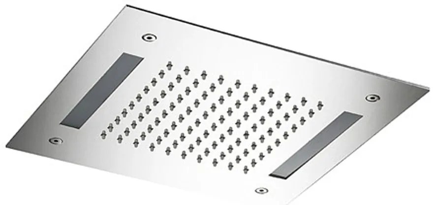 Hotbath Mate M174 inbouw hoofddouche met LED vierkant 30cm geborsteld nikkel