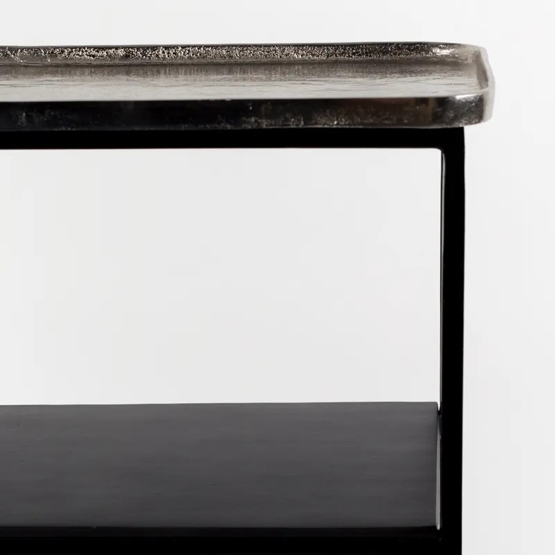 Zuiver Gusto Zilveren Trolley - 80 X 26cm.