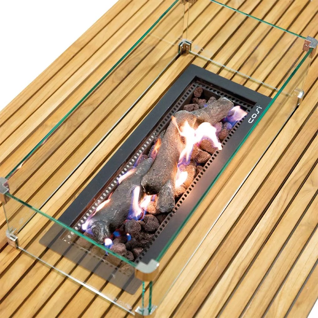 Cosibridge 140 vuurtafel - teak
