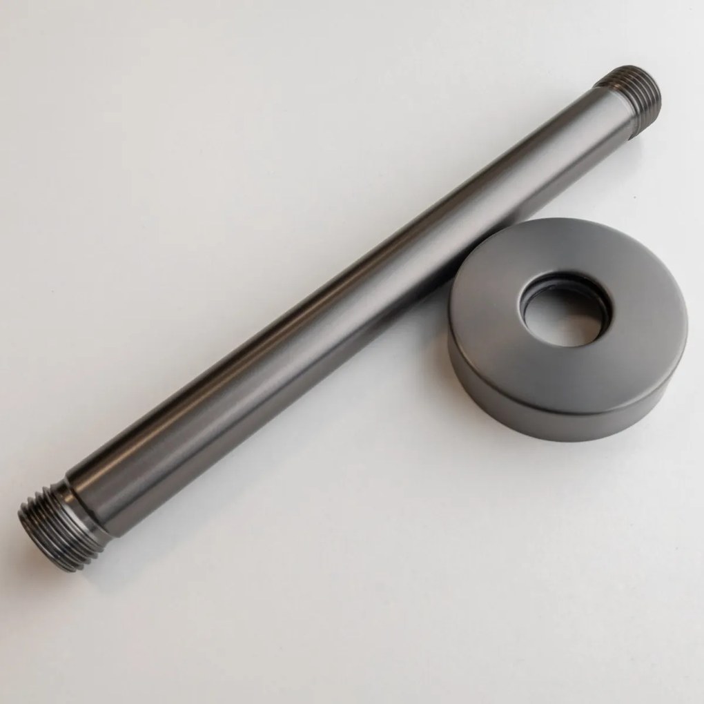 Saniclear Iron douchearm voor plafondmontage 20cm verouderd ijzer - gunmetal